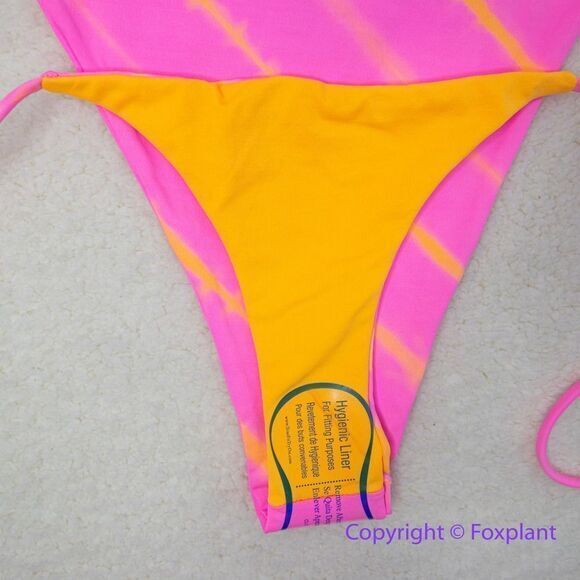 NEW Martha‎ Rey Holly One-Piece tie dye Swimsuit, pink, orange, size M - Picture 12 of 16